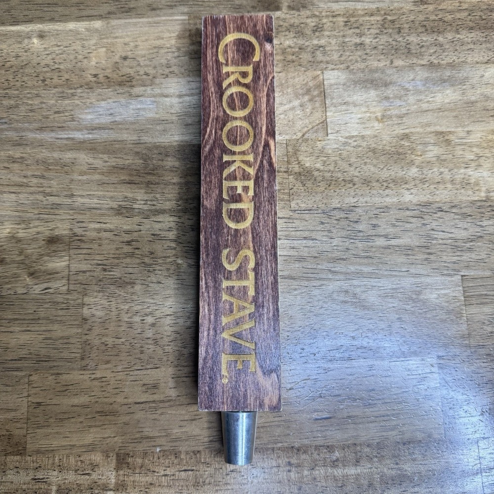 Crooked Stave Brewery Beer Tap Handle Wooden Craft Draft Tap Bar Decor